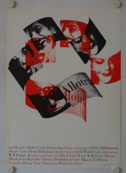 Allotria originales deutsches Filmplakat (R60s)